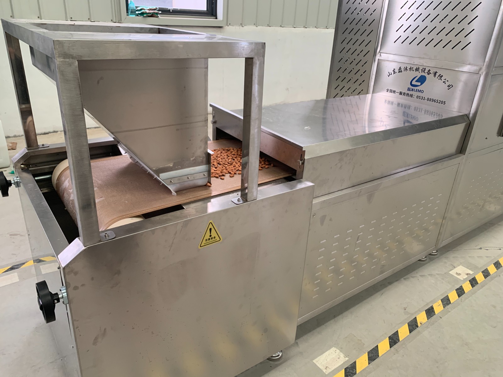 杏仁微波烘烤設備 輕松實現質化量化大批量生產