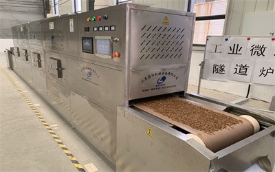 隧道式黃粉蟲微波烘干滅菌設備 智能操作 一鍵啟動