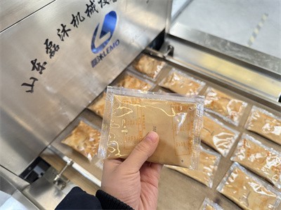 How does microwave equipment sterilize sauces